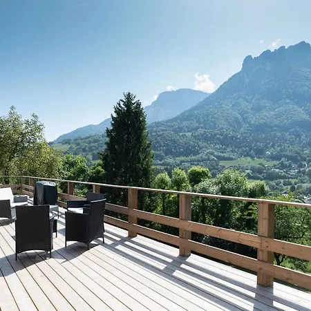 شاليه La Terrasse Des Dents De Lanfon منتون - سانت - برنارد